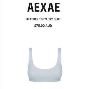 Aexae Heather Top x Sky Blue